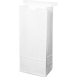 White Matte Poly Lined Coffee Bags