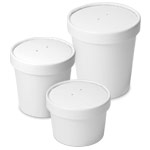 White Paper Soup Cups
