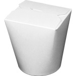 Smart Serv White Paper Food Containers