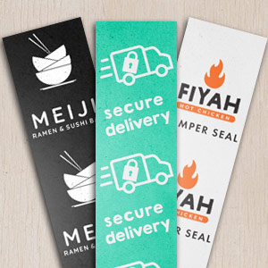 customized delivery seal labels